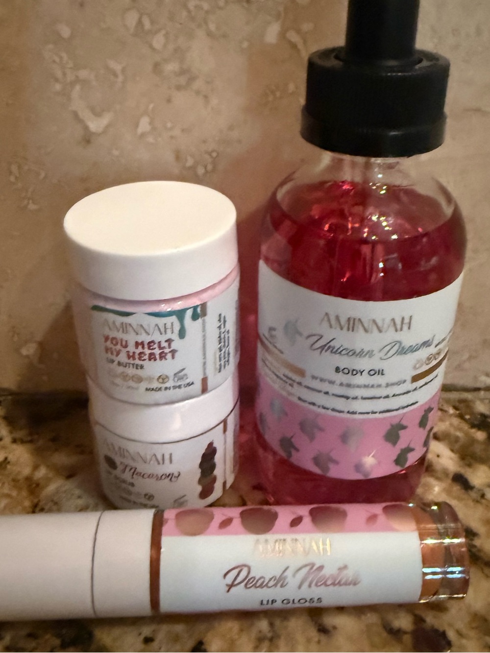 AMINNAH body care skin care set
